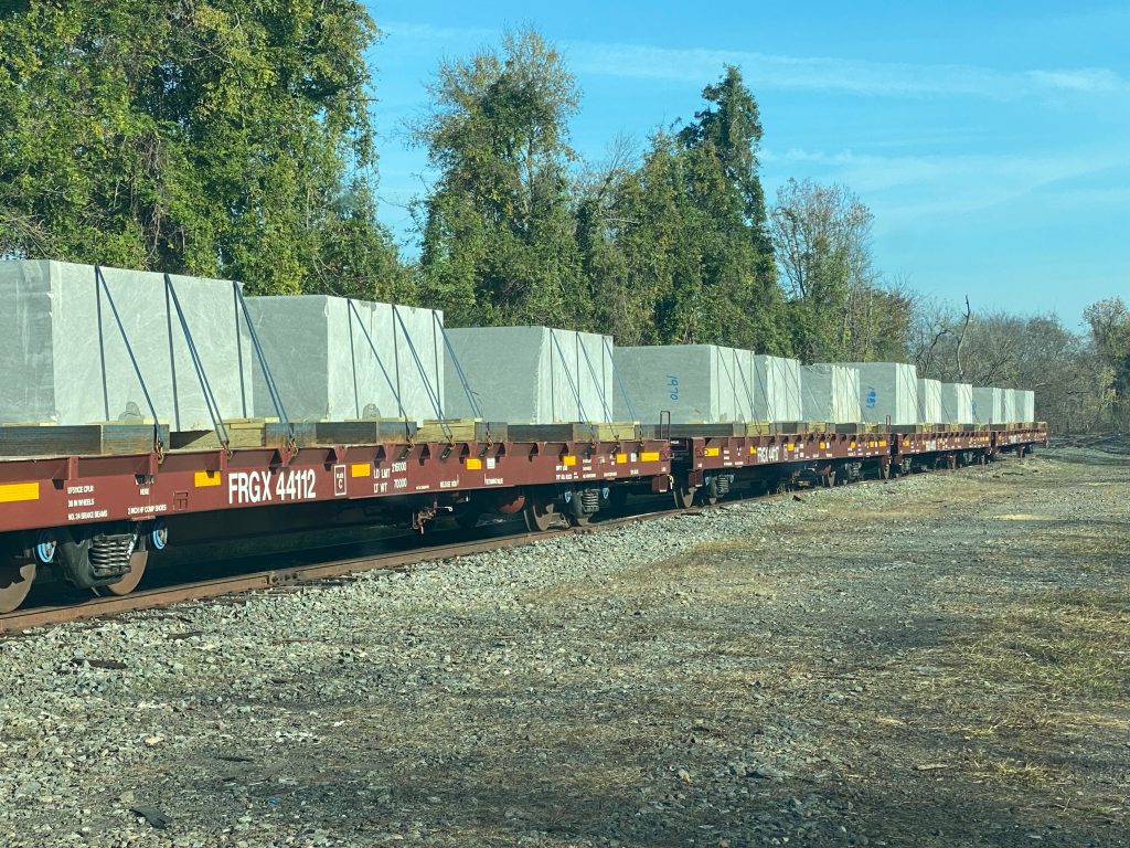 train loaded with inventory, off to customer_